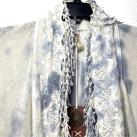 XCVI Knitted Fringe Tie Dye Cardigan - Picture 6 of 10